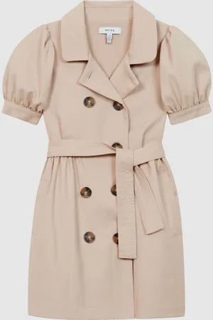Reiss Naomi Junior Puff Sleeve Belted Dress 116122cm