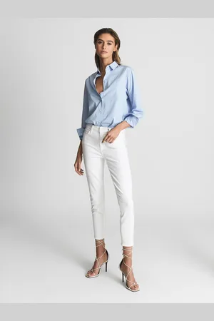 Paige Cropped Skinny Jeans 30W x 31L (UK 30 R)