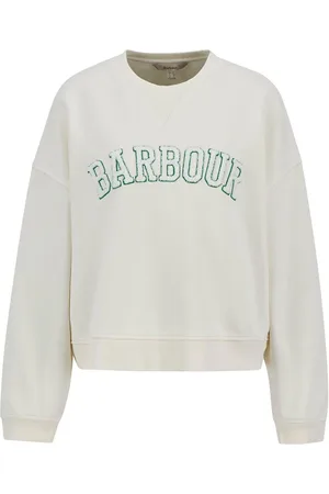 Barbour Natural Silverdale Varsity 100% Cotton Sweatshirt 16