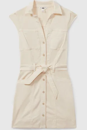 Paige Belted Denim Mini Dress AU 14