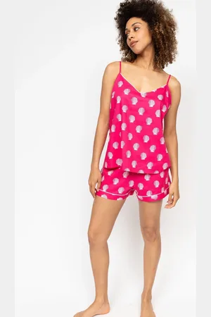 Cyberjammies Pink Printed Cami and Sleep Shorts AU 14