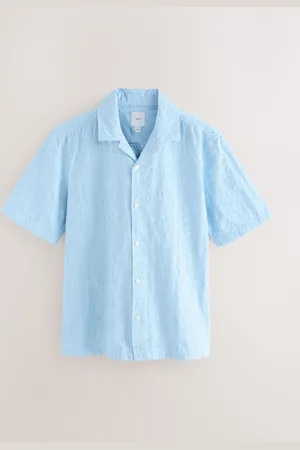 Next Textured Short Sleeve Shirt medium