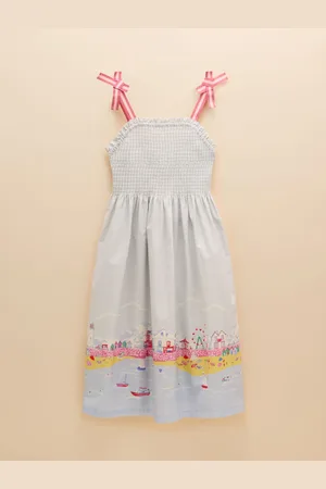 Joules Pretty As A Picture Woven Bow Tie Dress 7 Years (122cm)