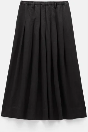 Hush Puppies Ivy Pleated Linen Blend Midi Skirt 18