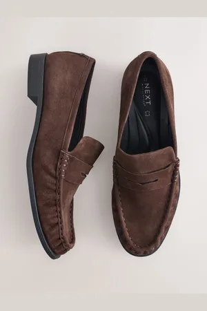 Next Forever Comfort Premium Leather With Motionflex Ruched Slim Loafer eu41uk7