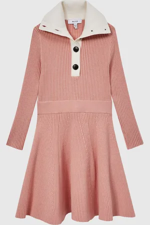 Reiss Malani 9-12 yrs Colourblock Knitted Dress 140146cm