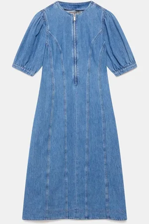 mint&berry Denim 100% Cotton Midi Dress 12