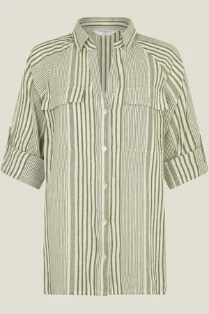 Accessorize Stripe Beach Shirt S