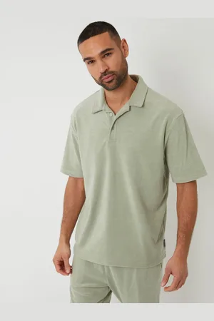 Threadbare Towelling Revere Collar Polo Shirt xlarge