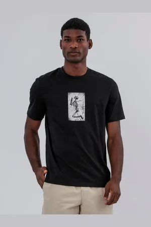 Religion Black Crack Skeleton 100% Cotton T-Shirt M