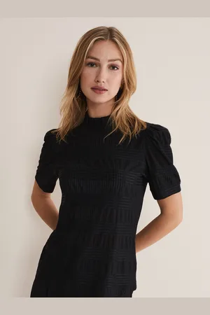 Phase Eight Black Textured Samiha Blouse AU 12