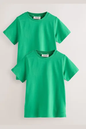 Clarks Green T-Shirts 2 Pack 166168cm