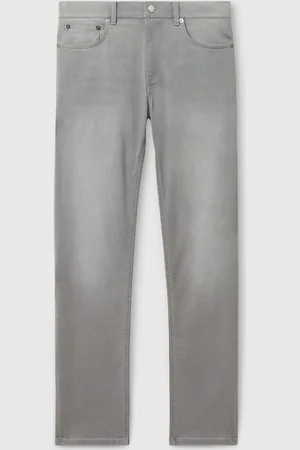 Reiss Light Washed Grey Picton Cotton-Stretch Slim-Fit Jeans 32W x 29L (UK 32 S)