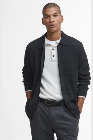 Barbour Green Marl Filley Knitted 100% Cotton Cardigan