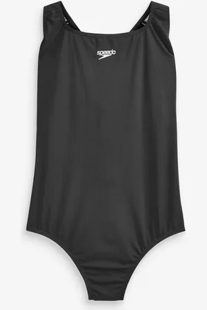 Speedo Black Plus Size Womens Endurance+ Medalist Swimsuit AU 20