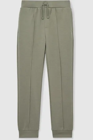 Reiss Soft Sage Green Premier 9-13 yrs Interlock Drawstring Joggers 9