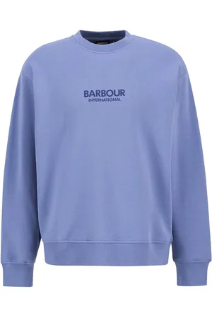 Barbour Blue Formula Logo Crew 100% Cotton Sweatshirt large