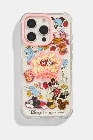 Skinnydip Pink Disney Mickey Mouse Breakfast Club Shock iPhone 15 Case one