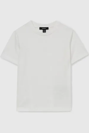 Reiss Leo 3-9 yrs Cotton Textured Crew-Neck T-Shirt 8