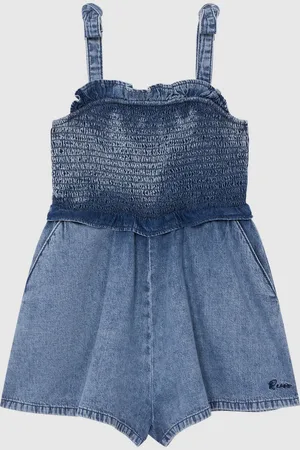Reiss Blue Hattie 9-12 yrs Denim Playsuit 116122cm