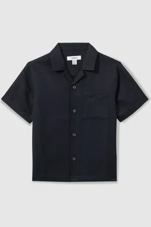 Reiss Japane 3-9 yrs Twill Cuban Collar Shirt 5