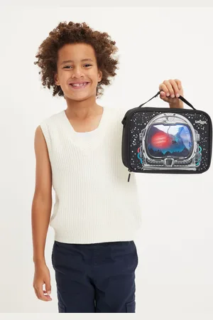 SMIGGLE Black Eclipse Oblong Attach Lunchbox one