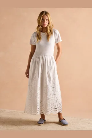 Joules Reid Cotton Broderie Dress 10