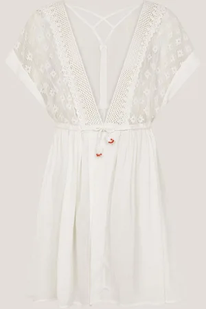 Monsoon Crochet Kaftan Dress 146152cm