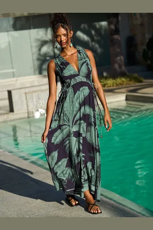 Friends Like These V-Neck Tie Waist Maxi Dress 14