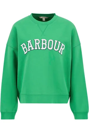 Barbour Green Silverdale Varsity 100% Cotton Sweatshirt 10