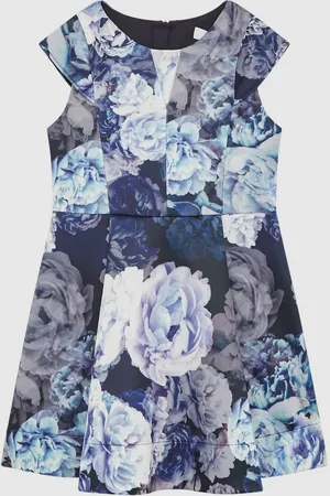 Reiss Keri 4-9 yrs Floral Printed Scuba Dress 122128cm
