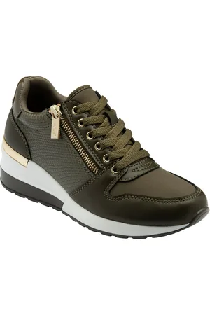 Lotus Green Zip Up Wedge Trainers AU 7 (EU 38)