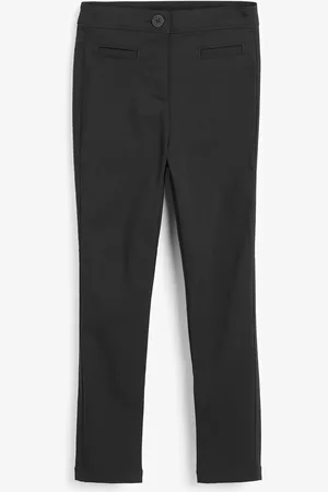 Next Black Slim Waist School Skinny Stretch Trousers (3-18yrs) 11 Years Slim (146cm)
