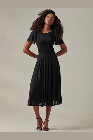 Jolie Moi Ayla Plain Mesh Maxi Dress AU 20