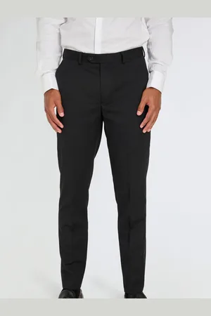 Harry Brown Black Leo Tuxedo Dinner Trousers with Satin Stripe Detail 34W x 31L (UK 34 R)