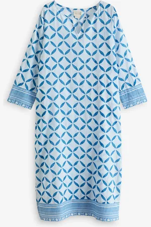 ASPIGA Shibori Blue Guadalupe Maxi Tunic L
