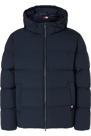 Tommy Hilfiger Blue Down Hooded Puffer Jacket S