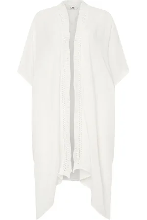 Long Tall Sally White Tassel Trim Kaftan One