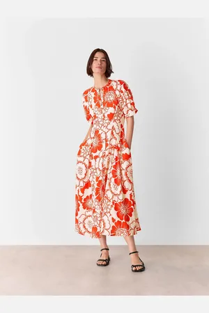 Whistles Petite Bloom Floral Midi Dress 10