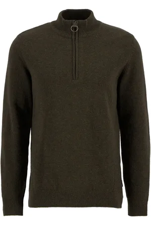 Barbour Green Holden Half Zip Jumper XXL