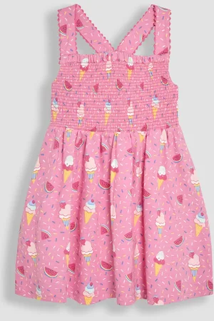 JoJo Maman Bébé Ice Cream Cross Back Smocked Dress 3