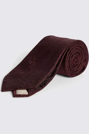 Moss Red Wedding Paisley Tie One