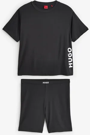 HUGO BOSS Black Two Piece Shorts Pyjama Set XS