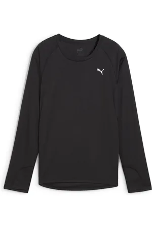 PUMA Black Womens Velocity Long Sleeve Running Sweat Top M