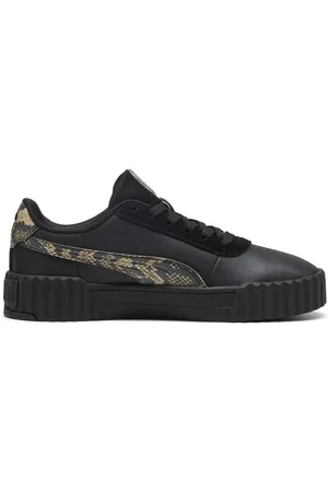 PUMA Black Womens Carina 3.0 Snake Chic Sneakers AU 9 (EU 40.5)