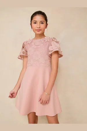 Lipsy London Flutter Sleeve Lace Occasion Dress (5-16yrs) 6 Years (116cm)