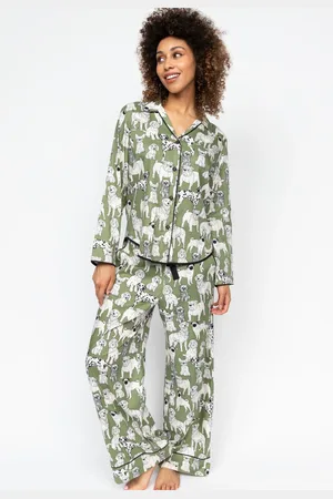 Cyberjammies Green Dog Print Pyjamas Set AU 26