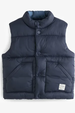 Next Navy Blue Padded Gilet (3mths-10yrs) 3