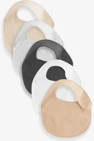 Next Neutral Baby 100% Cotton Bibs 5 Pack one