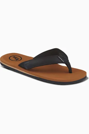 FoamLife Brown Mens Seales Flip Flops uk9eu43